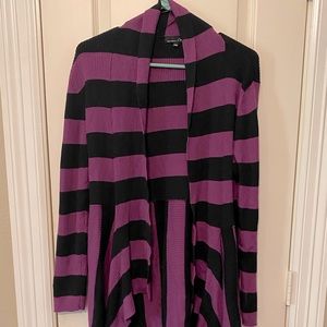 RXB Black/Purple Striped Cardigan